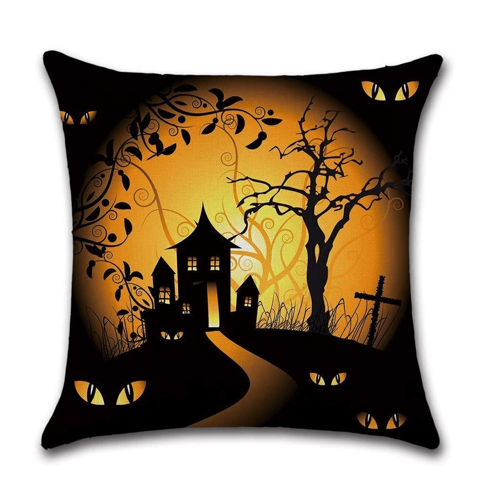 Cushion Cover Halloween - Hounted House  