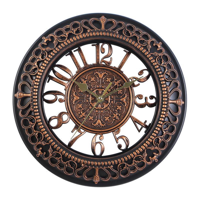 Antique Round Wall Clock ClockAntique copper 30 cm 