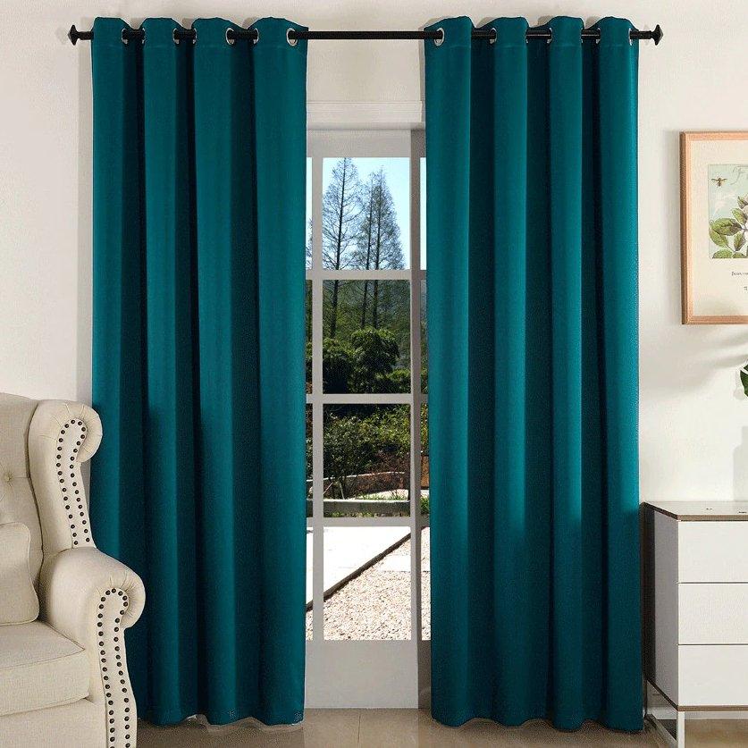 Art modern solid color classic curtain  