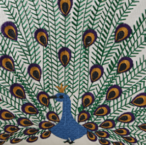 Bedroom bed decorative peacock cushion pillow cover  