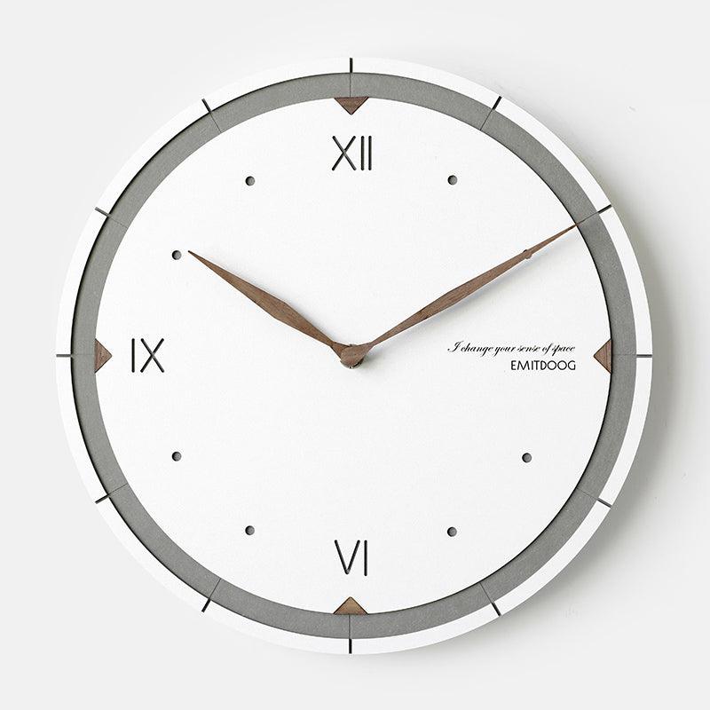 EMITDOOG Roman Numeral White Modern Wall Clock2style  