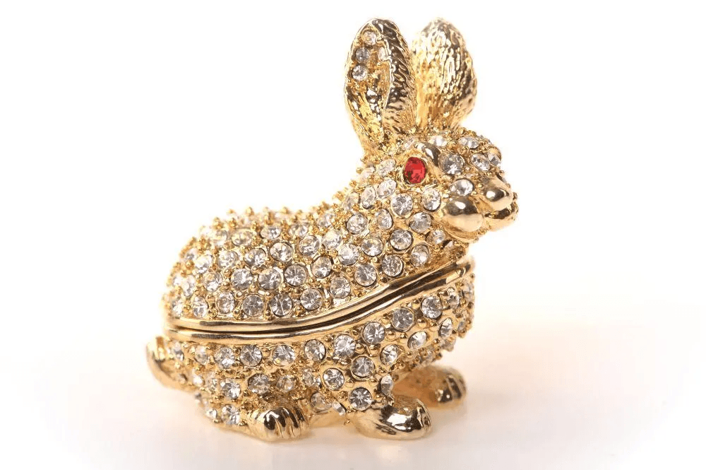 Golden Rabbit with Red Eyes  