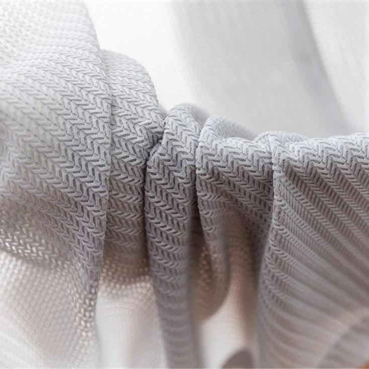 Latura grey semi-transparent custom made curtain  