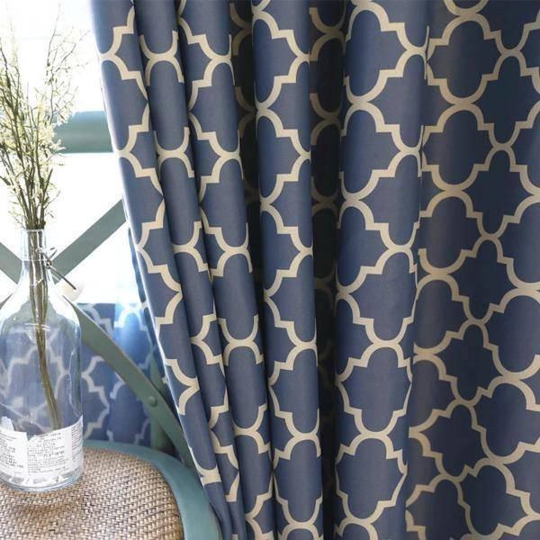 Rubi geometric pattern stylish custom made curtain  