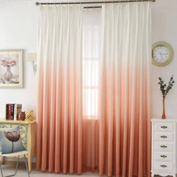 Shela gradient color custom made curtain  