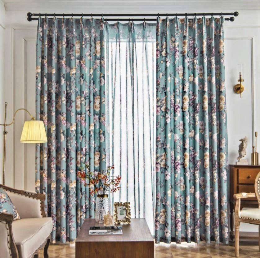 Ticana colorful floral pattern custom made curtain  