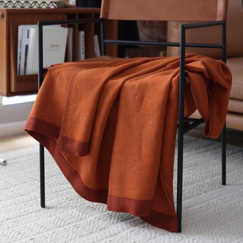 Travel Blanket Model Room Bedside Towel Orange  