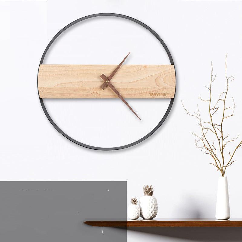Wooden Modern Art Wall ClockB 35 cm 